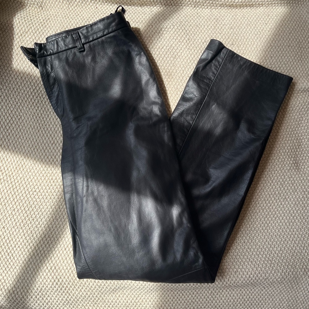 Vintage Nine West Genuine Leather Pants